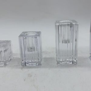 Candlestick产品名称：竖条方形烛台 竖条纹方烛台4*4 竖条纹方烛台4*6 竖条纹方烛台4*8 竖条纹方烛台4*10