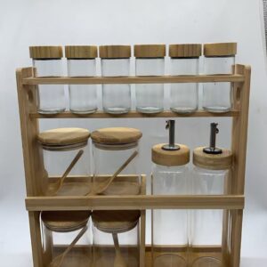 Wooden frame小4*10 98g  大 8*10*171g 油壶 6.5*25.5 263g  整体 33*10*38.5 2451g